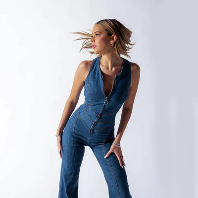 Zalika™ | Nova Denim Jumpsuit