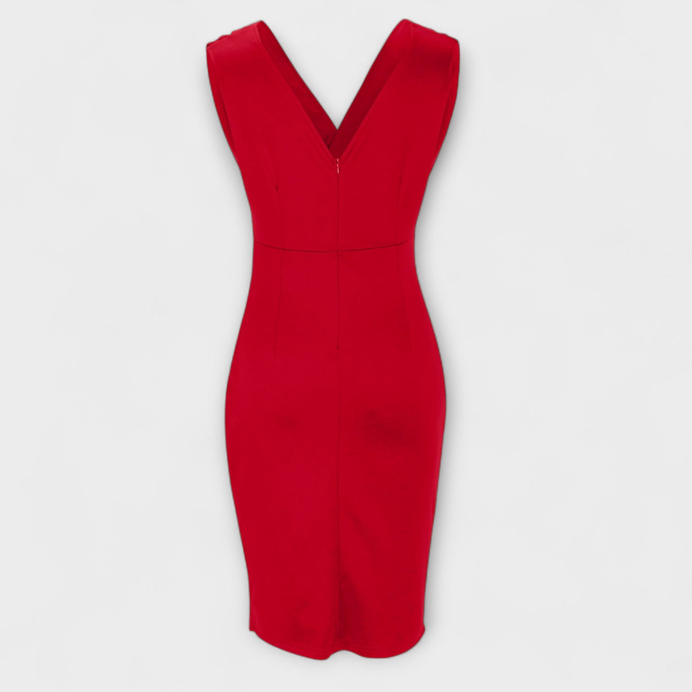 Desi™ | Fitted V-Neck Split Dress