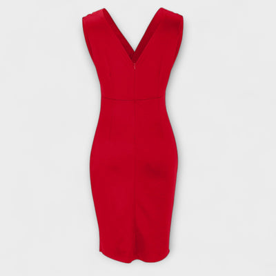 Desi™ | Fitted V-Neck Split Dress