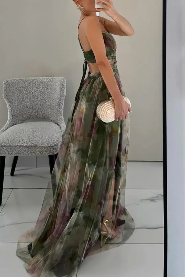 Eléna™ | Elegant Floral Long Dress