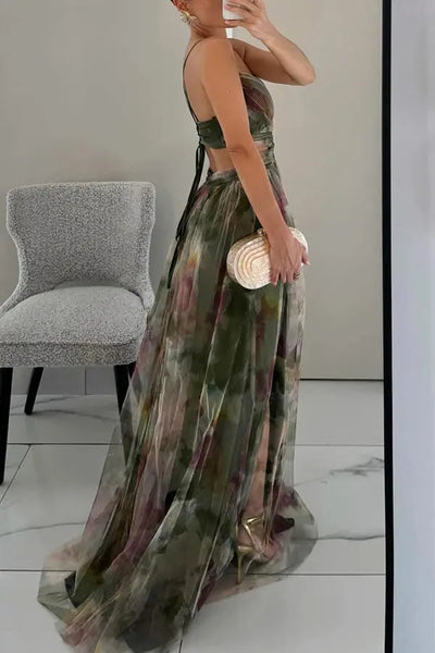 Eléna™ | Elegant Floral Long Dress