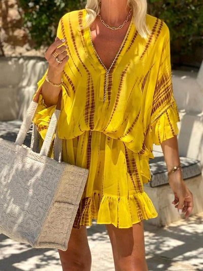 Hazel | Soft V-Neck Casual Mini Dress