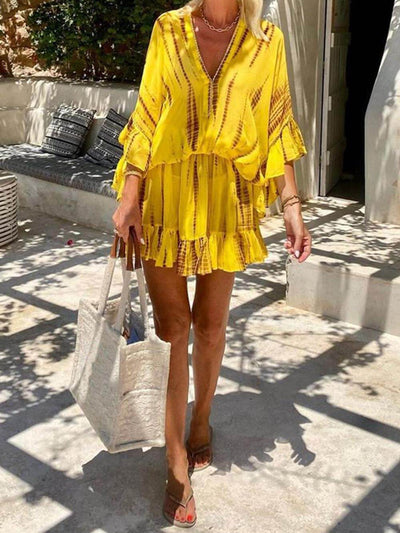 Hazel | Soft V-Neck Casual Mini Dress