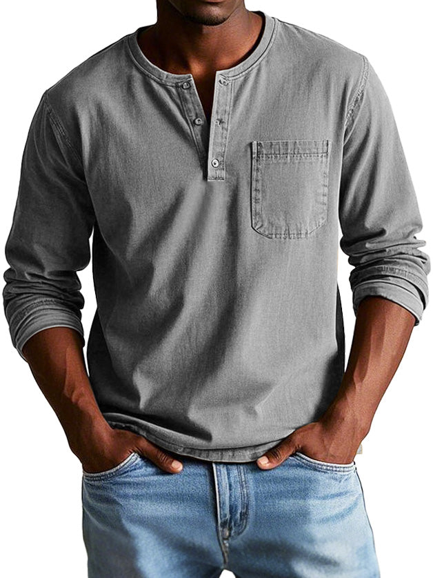 Teo™ | Classic Vintage Long-Sleeve Shirt