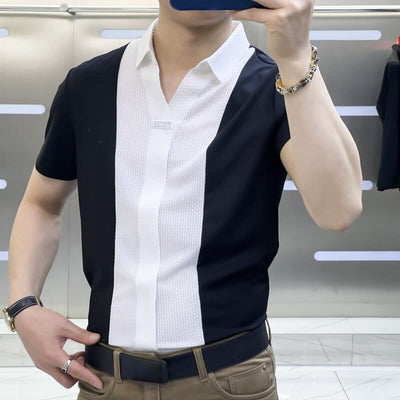 Bryan | Business Casual Patchwork Shirt