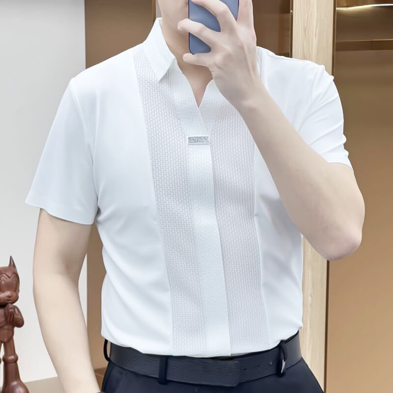 Bryan | Business Casual Patchwork Shirt