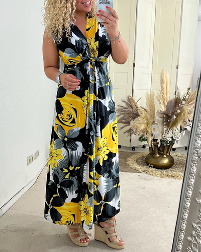 Sarah™ | Floral Pleated Dress