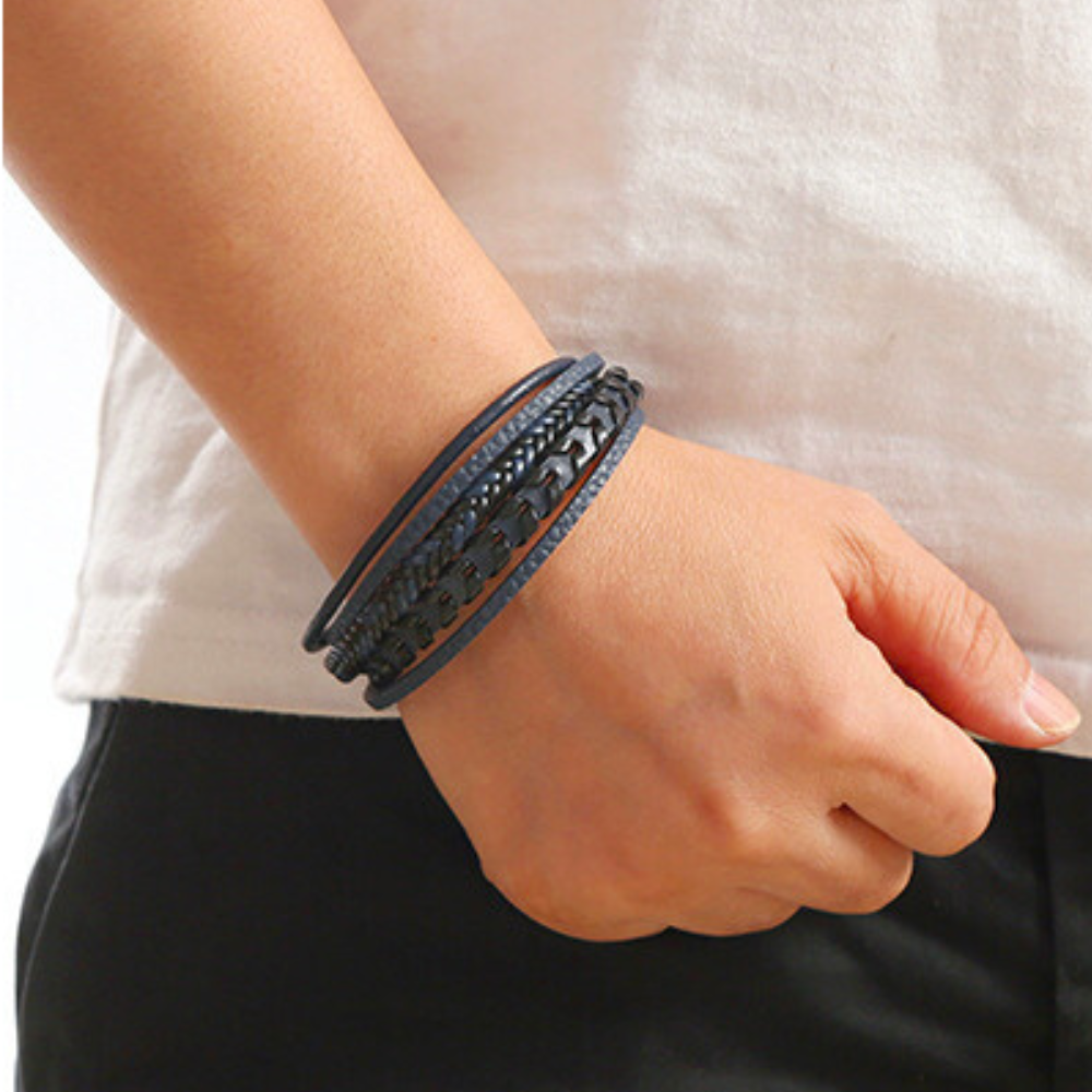Ragnar™ | Leather Braided Viking Bracelet