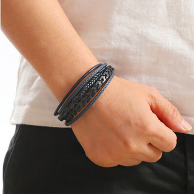 Ragnar™ | Leather Braided Viking Bracelet