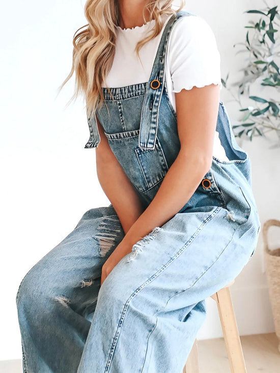 Ellise™ | Relaxed Denim Overalls
