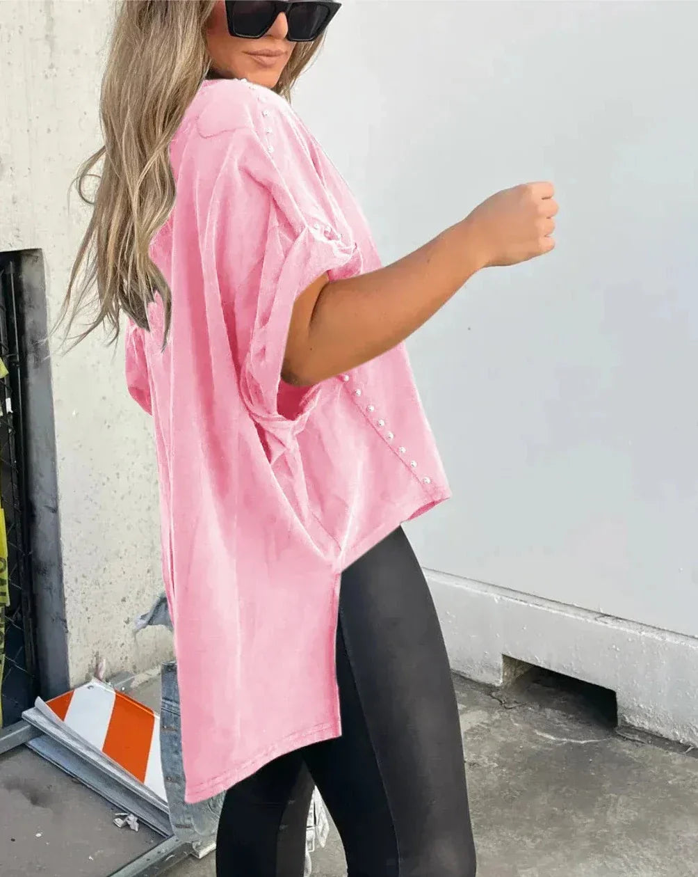 Bella™ | Oversized Studs T-Shirt
