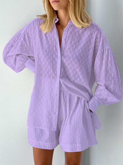 Wynn™ | Chic Shirt & Shorts Set