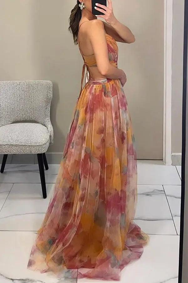 Eléna™ | Elegant Floral Long Dress