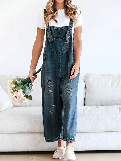 Ellise™ | Relaxed Denim Overalls