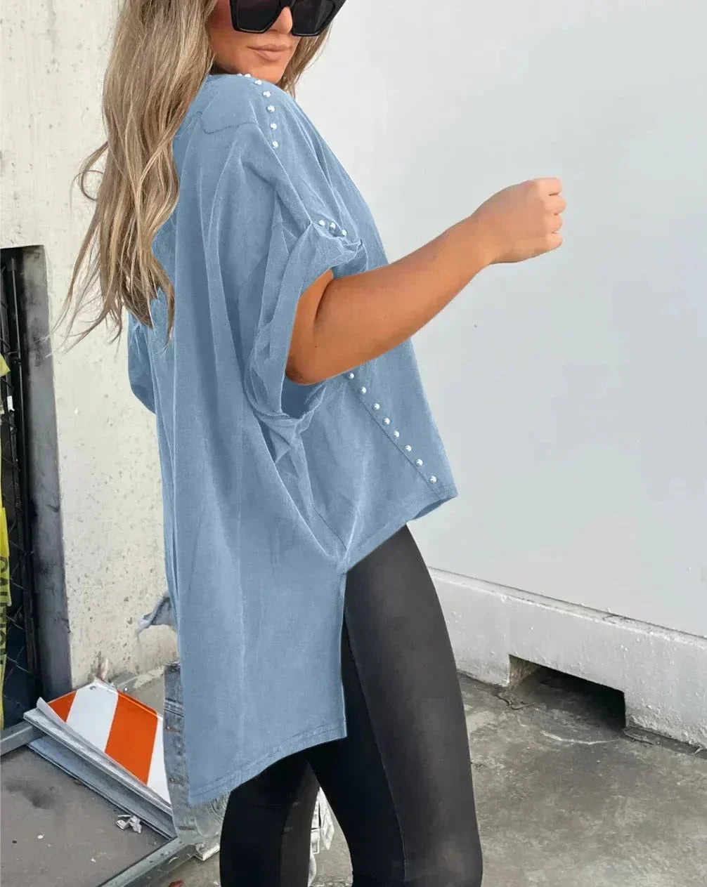 Bella™ | Oversized Studs T-Shirt