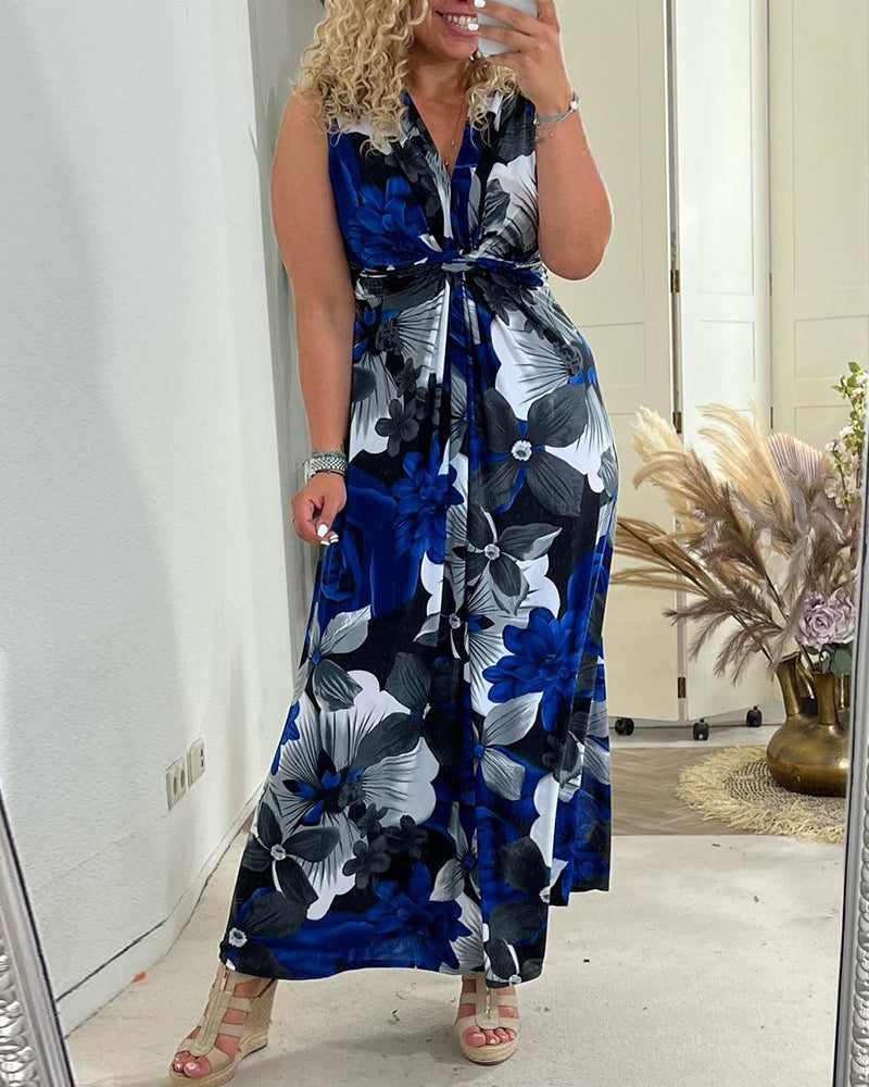 Sarah™ | Floral Pleated Dress