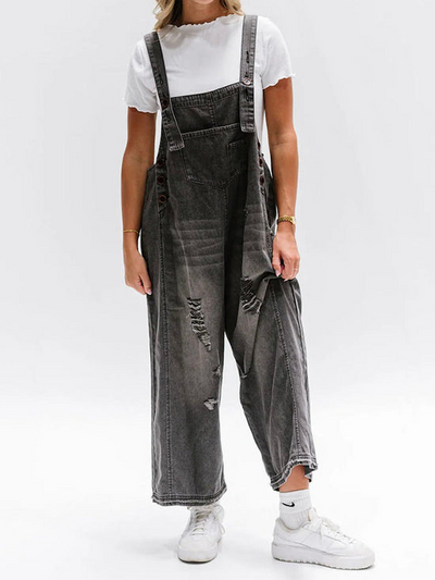 Ellise™ | Relaxed Denim Overalls