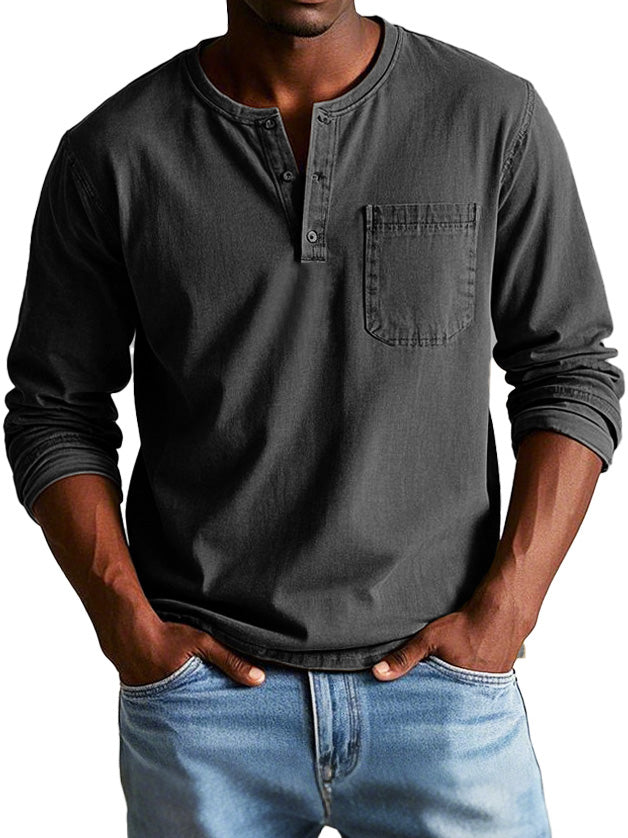 Teo™ | Classic Vintage Long-Sleeve Shirt
