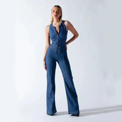 Zalika™ | Nova Denim Jumpsuit