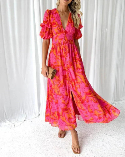 Dakota™ | V-Neck Floral Dress