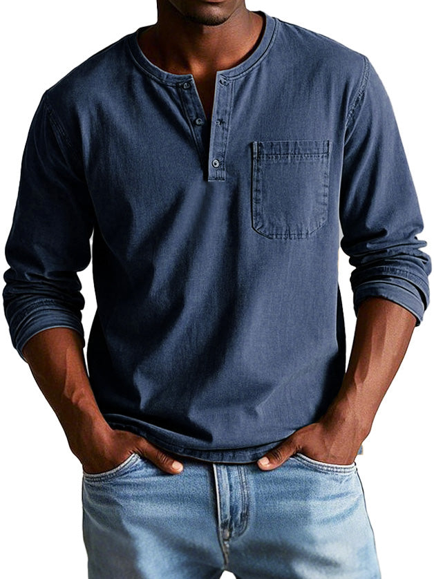 Teo™ | Classic Vintage Long-Sleeve Shirt