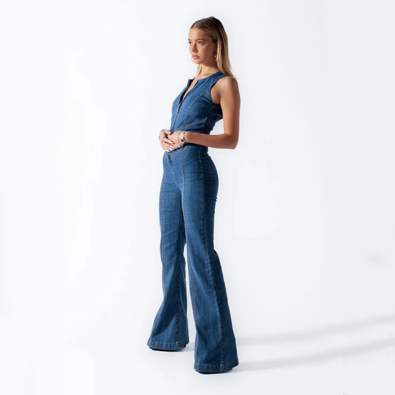 Zalika™ | Nova Denim Jumpsuit