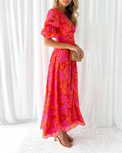 Dakota™ | V-Neck Floral Dress