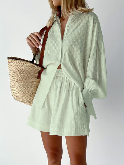 Wynn™ | Chic Shirt & Shorts Set