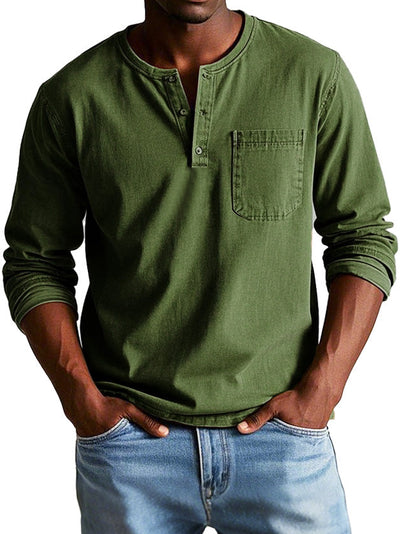 Teo™ | Classic Vintage Long-Sleeve Shirt
