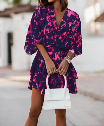 Sienna™ | Bohemian Floral Mini Dress