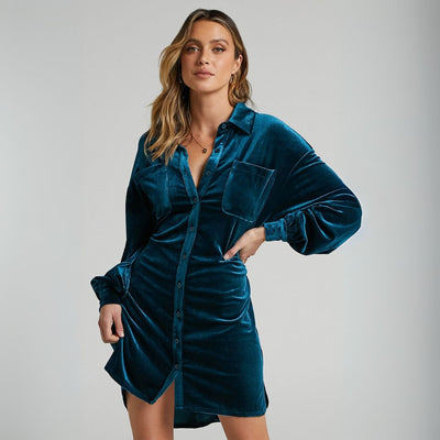 Geraldine™ | Elegant Velvet Dress