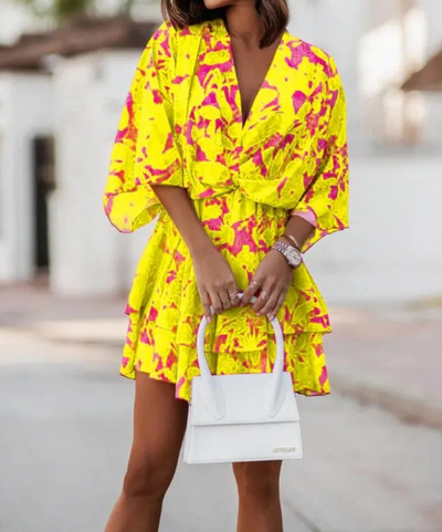 Sienna™ | Bohemian Floral Mini Dress