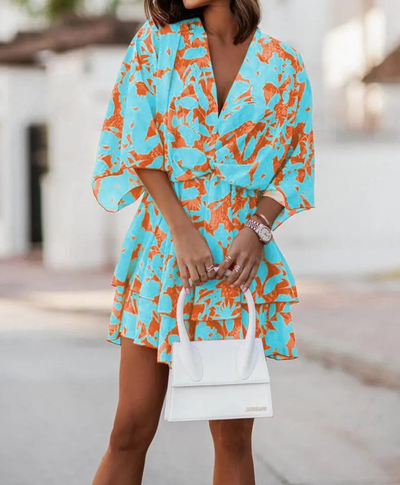 Sienna™ | Bohemian Floral Mini Dress