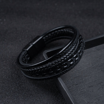 Ragnar™ | Leather Braided Viking Bracelet