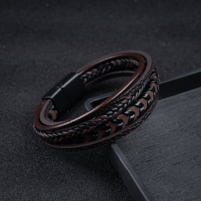 Ragnar™ | Leather Braided Viking Bracelet