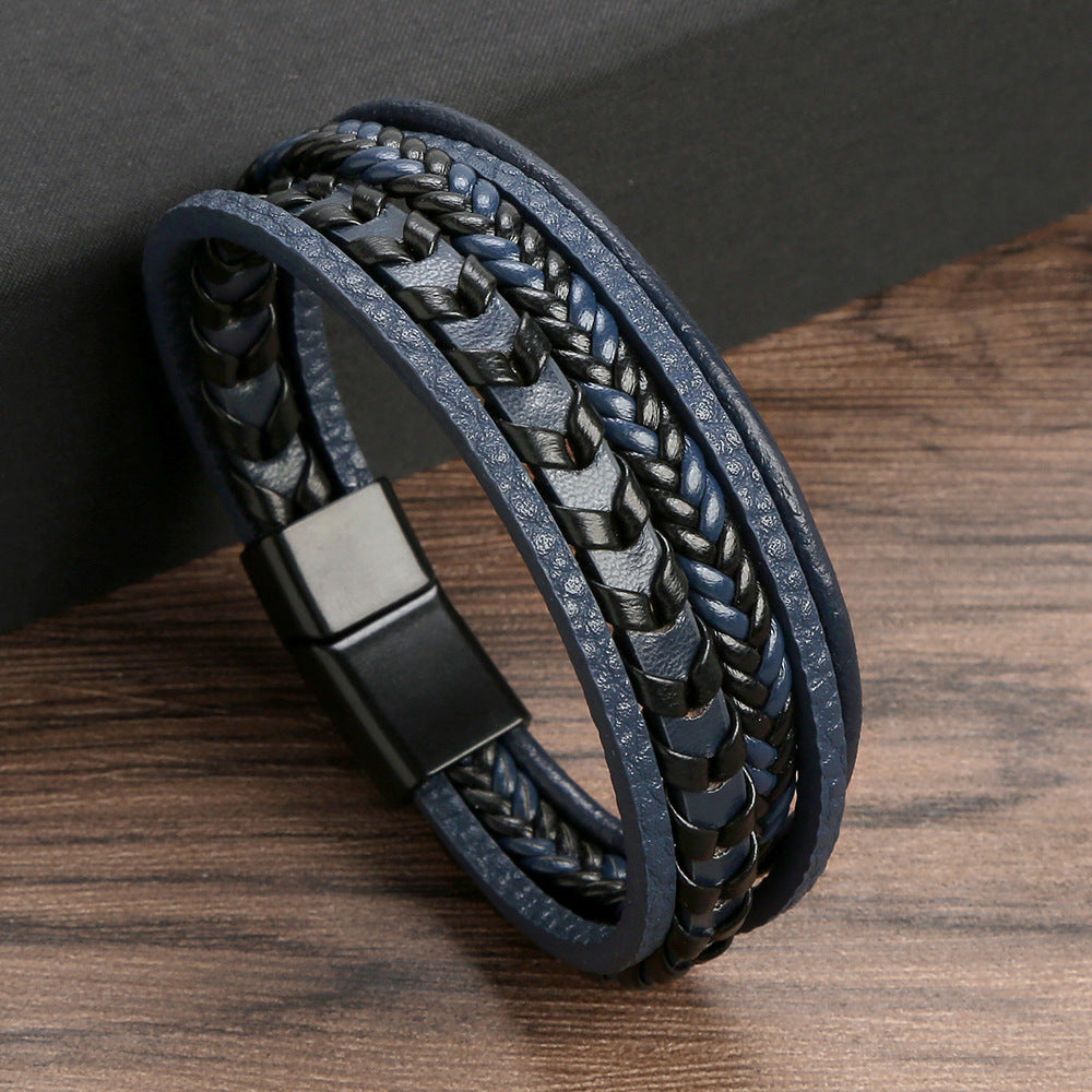 Ragnar™ | Leather Braided Viking Bracelet