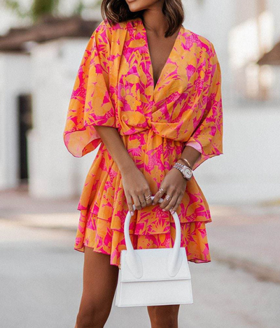 Sienna™ | Bohemian Floral Mini Dress