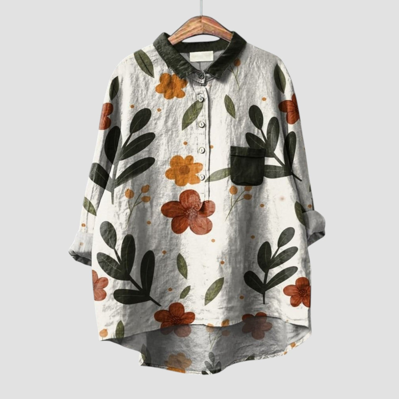 Clarissa™ | Oversized Floral Shirt