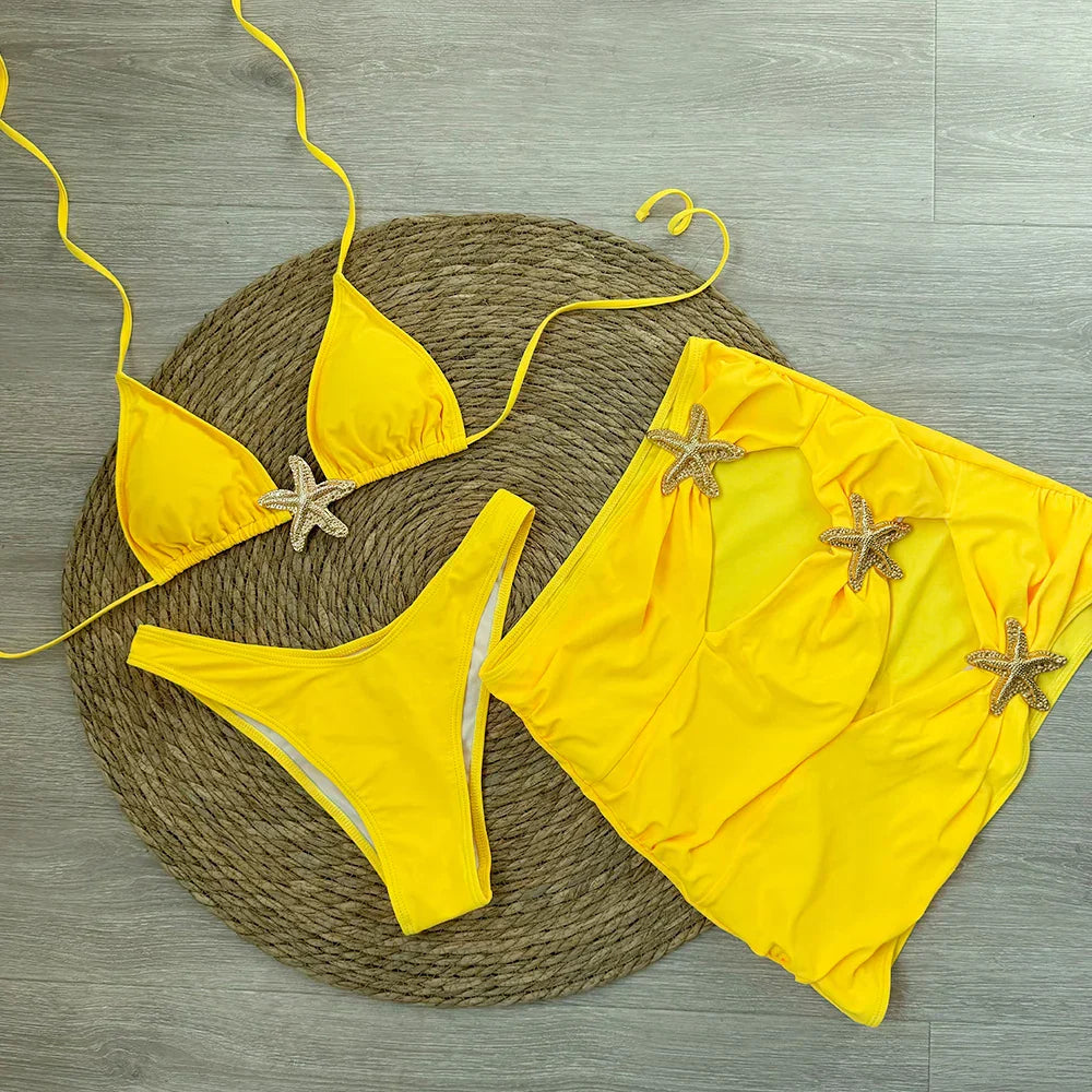 Daphne™ | Starfish 3-Piece Bikini Set