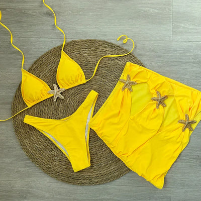 Daphne™ | Starfish 3-Piece Bikini Set