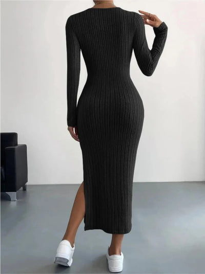 Hollis™ | Long Sleeve Midi Dress