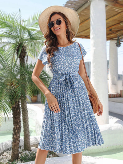 Perrin™ | Floral Pleated Dress
