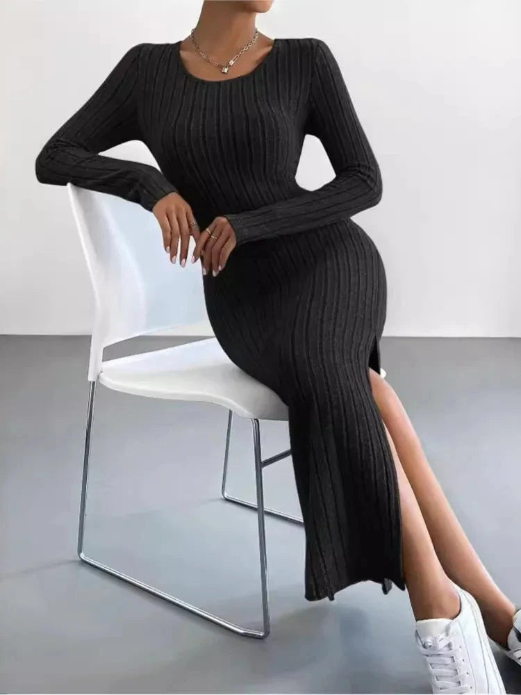 Hollis™ | Long Sleeve Midi Dress