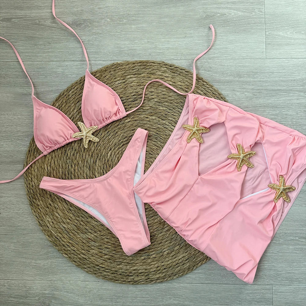 Daphne™ | Starfish 3-Piece Bikini Set