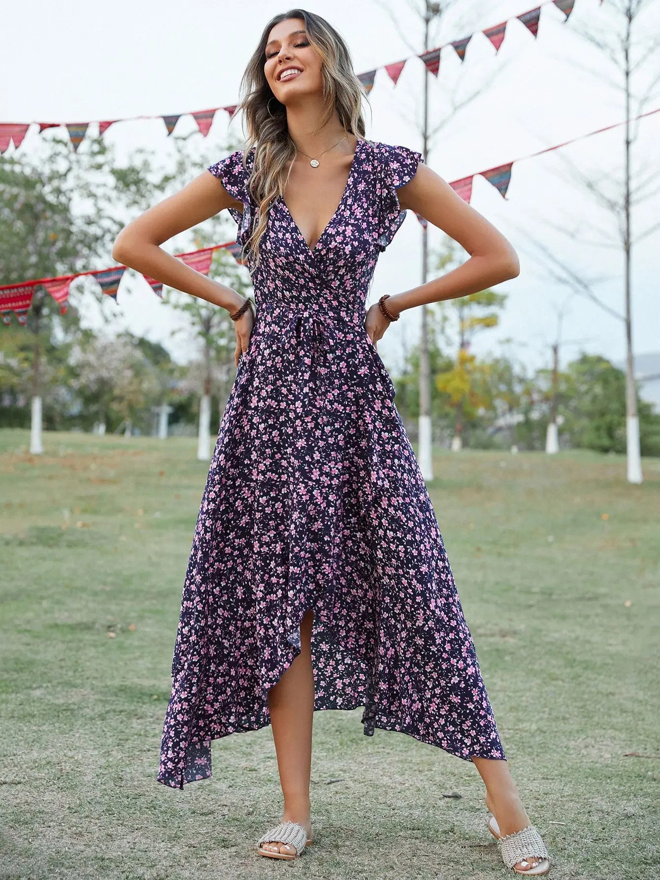 Anouk™ | Sleeveless Floral Dress