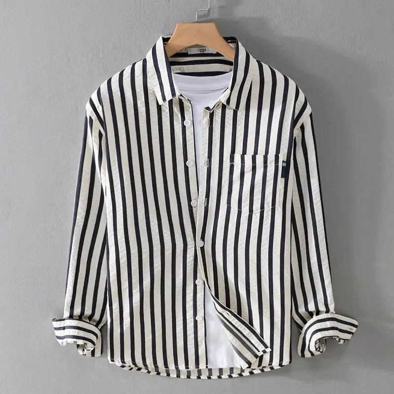 Simon™ | Elegant Striped Shirt