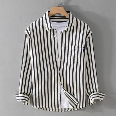 Simon™ | Elegant Striped Shirt