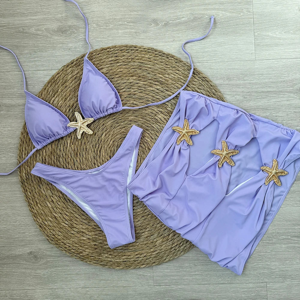 Daphne™ | Starfish 3-Piece Bikini Set