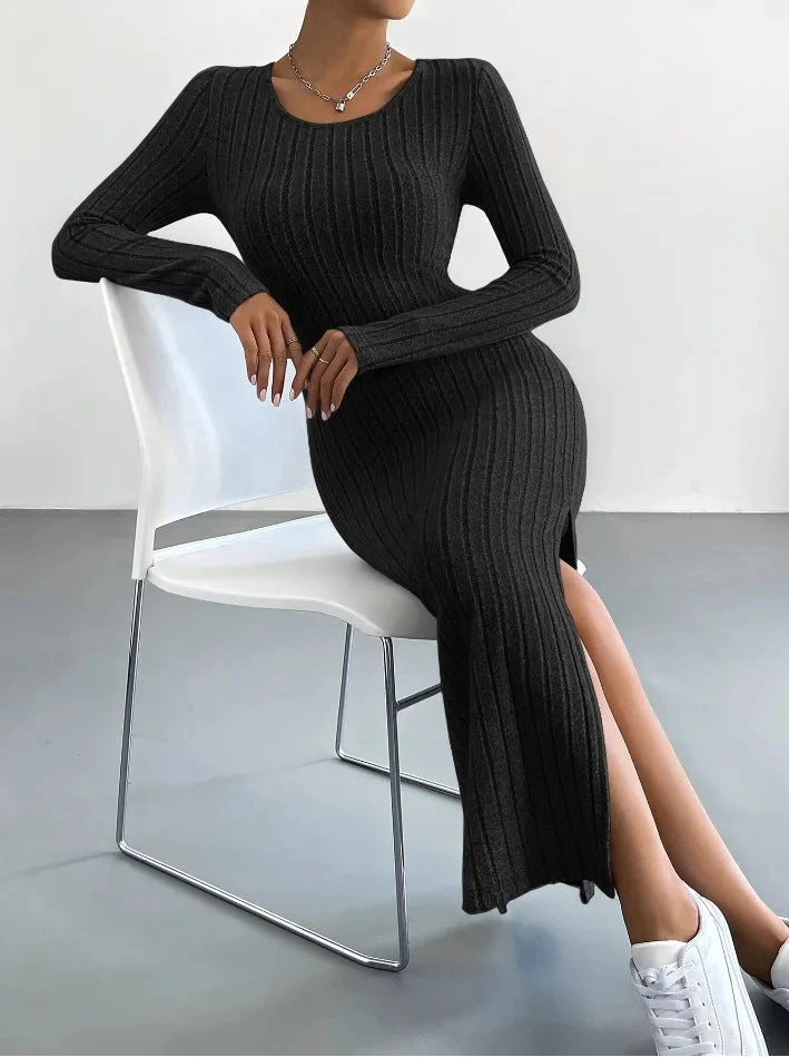 Hollis™ | Long Sleeve Midi Dress