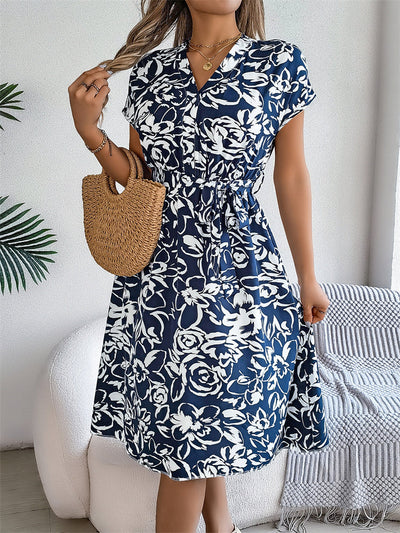 Marta™ | Elegant V-Neck Dress